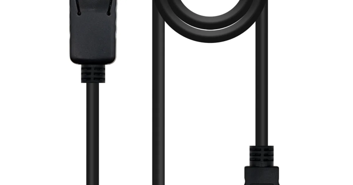 Nanocable Cable Conversor DP a HDMI 3 M Negro (2)
