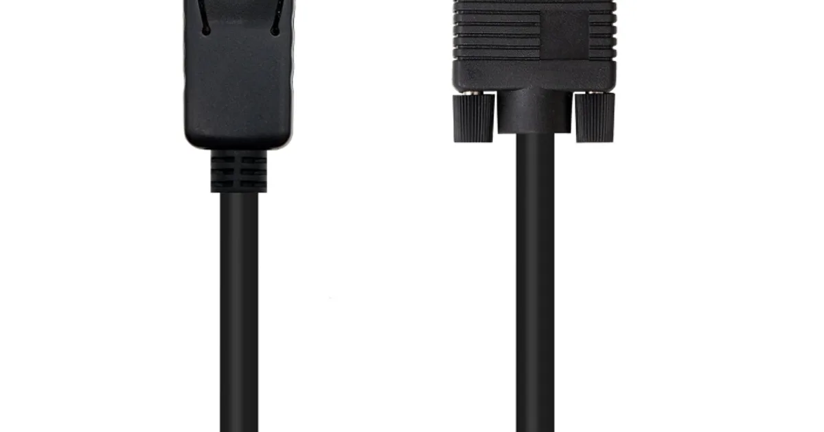 Nanocable Cable Conversor DP a VGA negro, 2 M