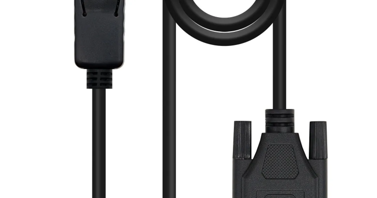 Nanocable Cable Conversor DP a DVI  2 M Negro (3)
