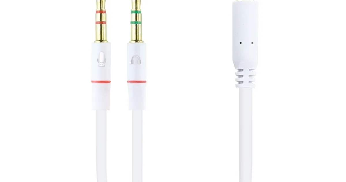 Nanocable Cable Audio Jack 3.5/H 2xJack 3.5/M 20cm