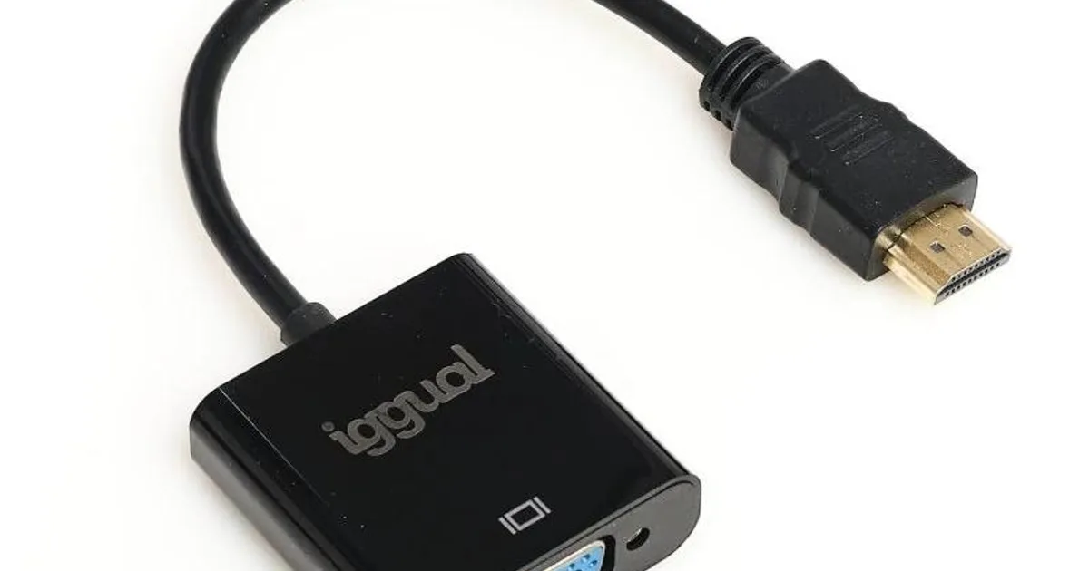 iggual Adaptador HDMI a VGA + audio (3.5 mm) (2)