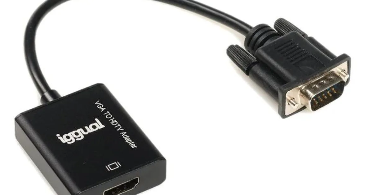 iggual Adaptador VGA a HDMI + audio + microUSB (3)