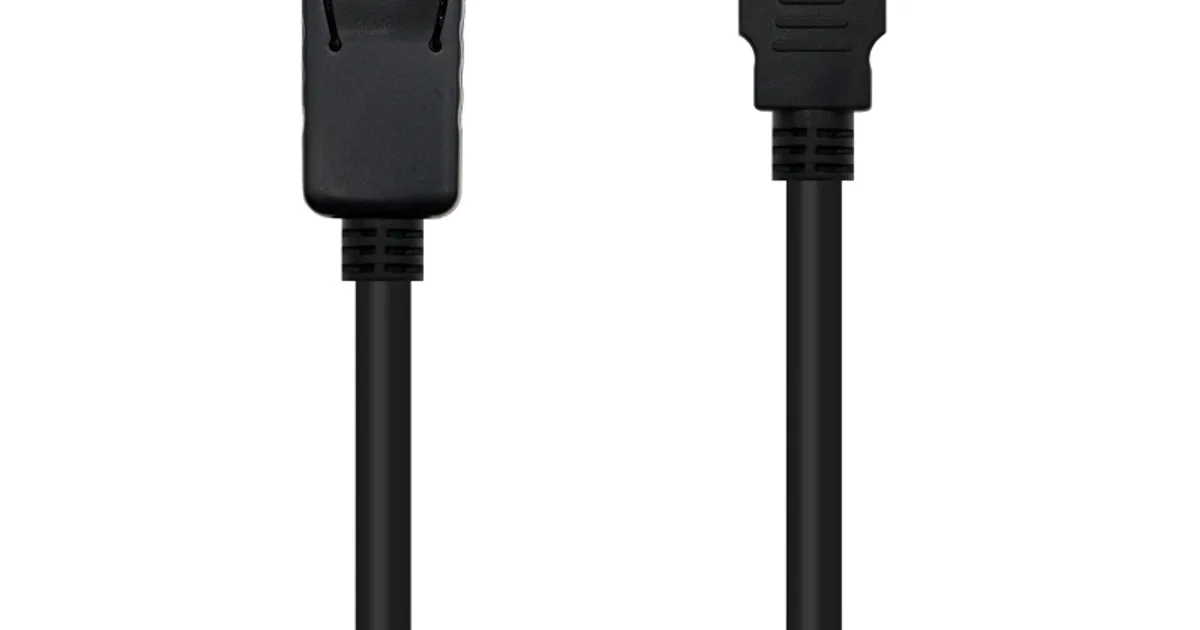 Nanocable Cable Conversor DP a HDMI 1 M Negro (2)