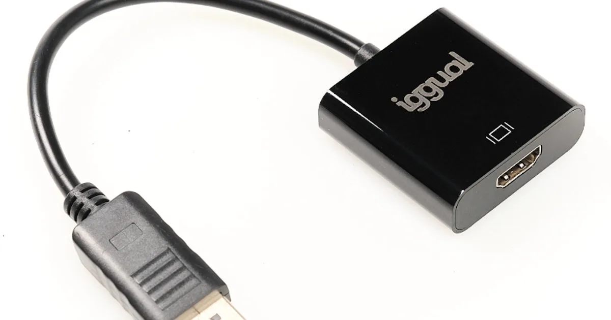 iggual Adaptador DisplayPort (M) a HDMI (H)