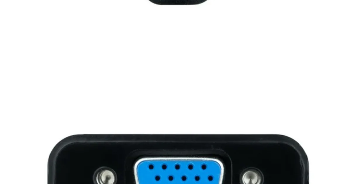 Nanocable Conversor USB-C/M a VGA/H Negro 10cm (3)