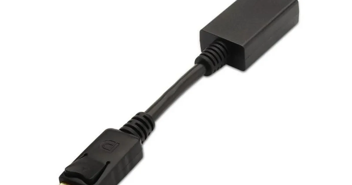 Aisens Conversor DISPLAYPORT/M-HDMI A/H negro 15cm