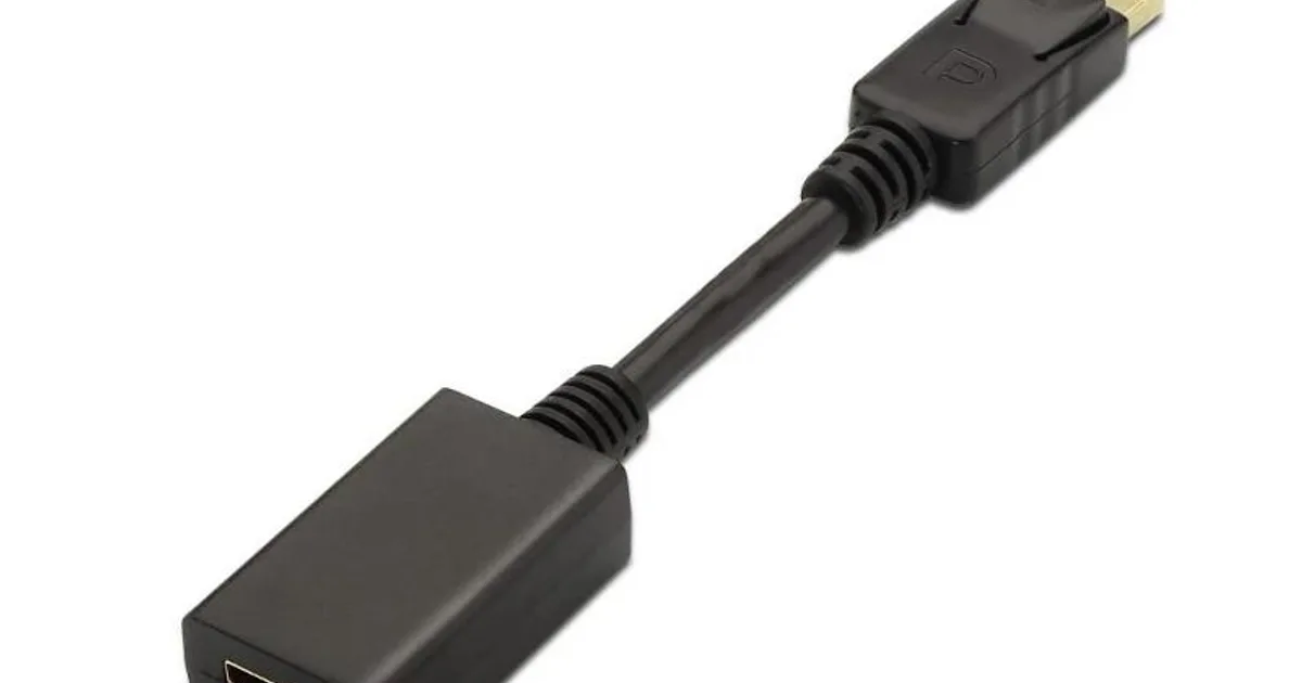 Aisens Conversor DISPLAYPORT/M-HDMI A/H negro 15cm (2)