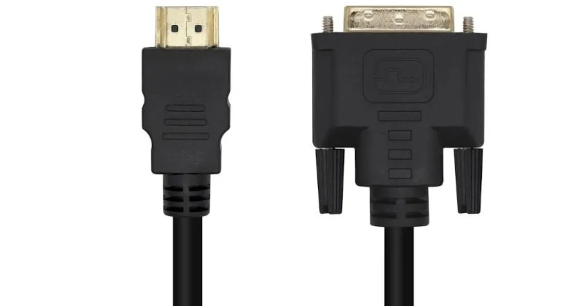 Aisens Cable DVI 18+1/M a HDMI A/M negro 1.8m