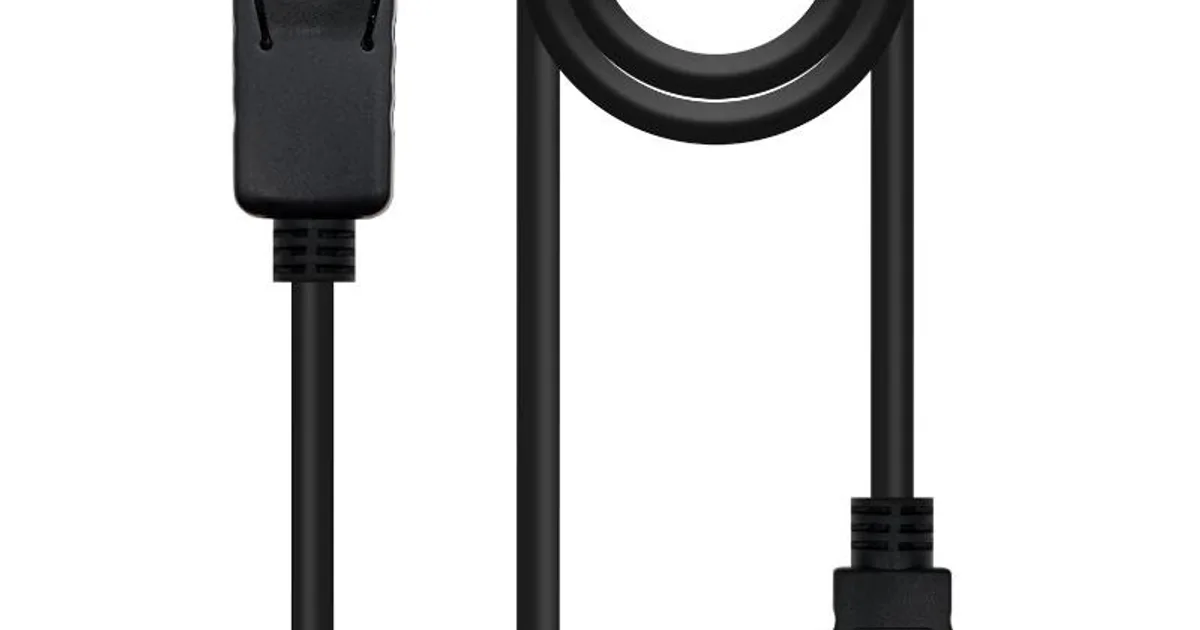 Nanocable Cable Conversor DP a HDMI Negro 10m
