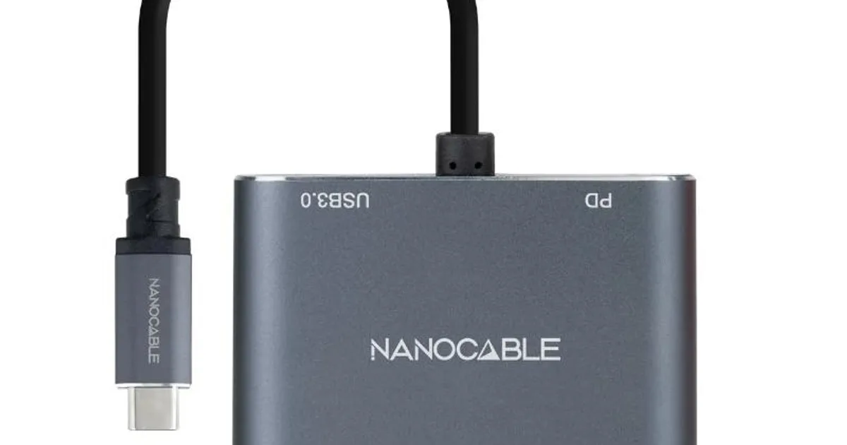 Nanocable Converosr USB-C a HDMI/VGA/USB3.0/PD