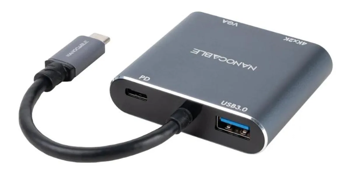 Nanocable Converosr USB-C a HDMI/VGA/USB3.0/PD (4)
