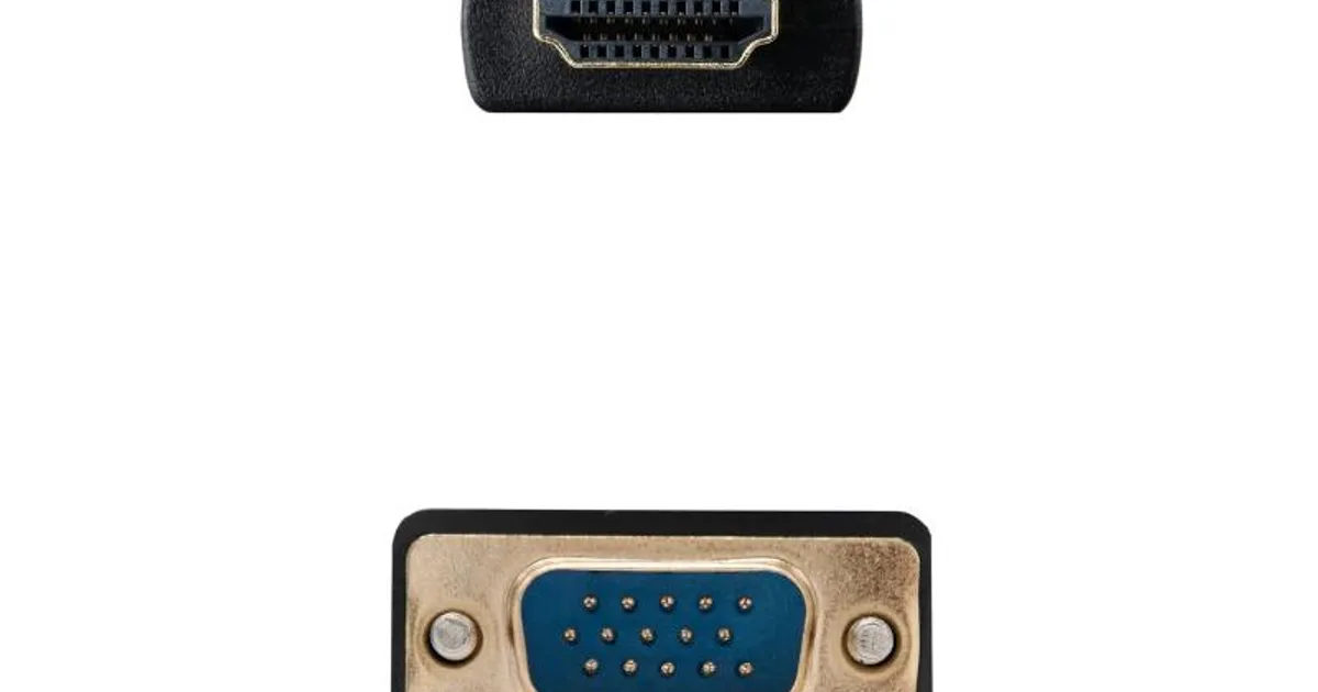Nanocable Conversor HDMI a VGA M-M, 1.8 m Negro (3)