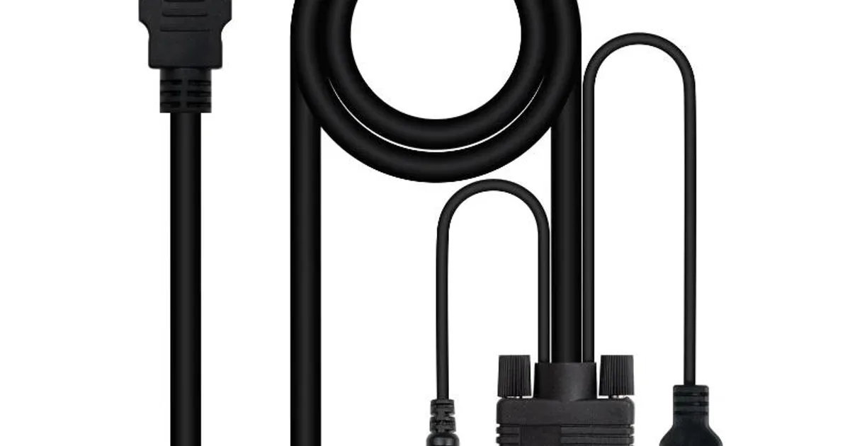 Nanocable Conversor HDMI a VGA-Jack-UBS, 1.8 m