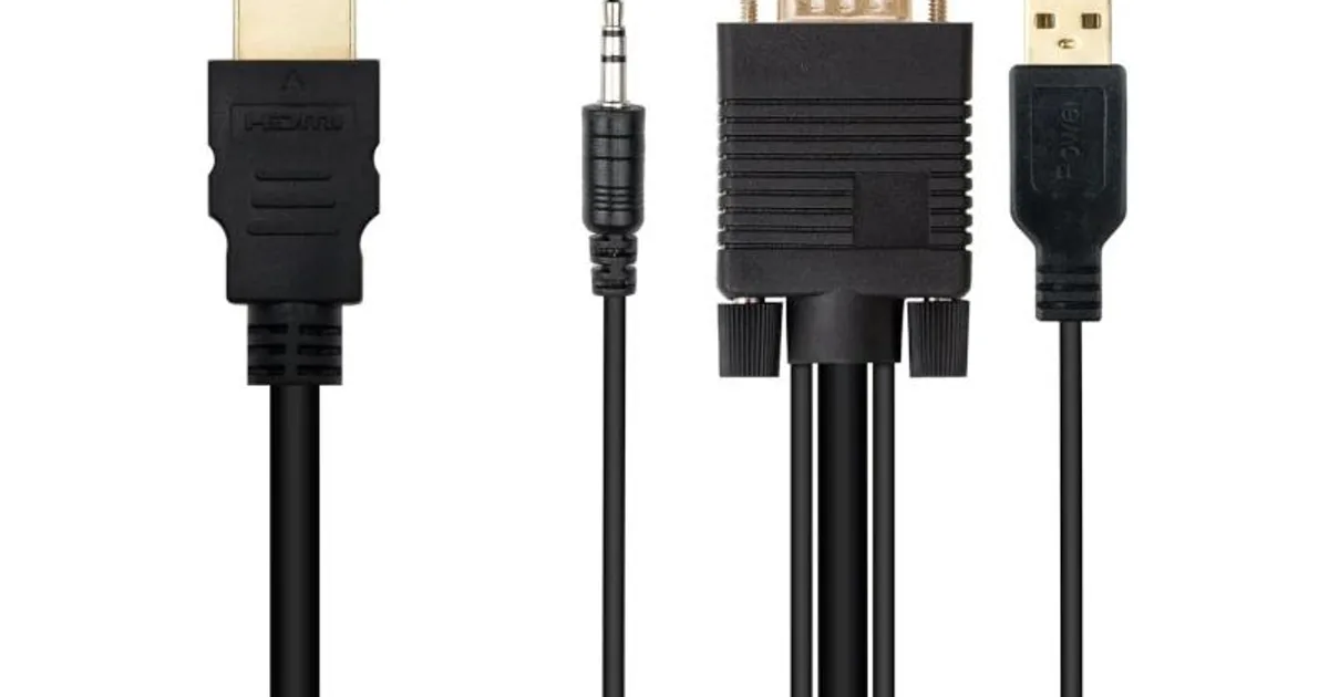 Nanocable Conversor HDMI a VGA-Jack-UBS, 1.8 m (2)