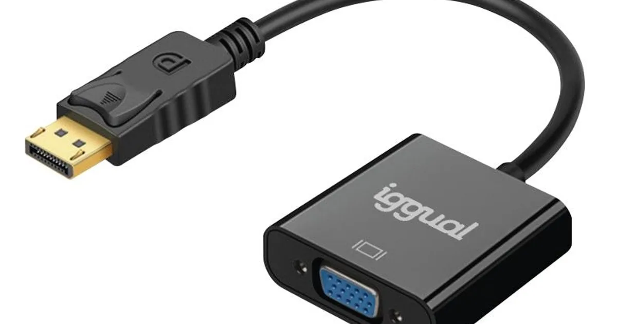 iggual Adaptador DisplayPort (M) a VGA (H)
