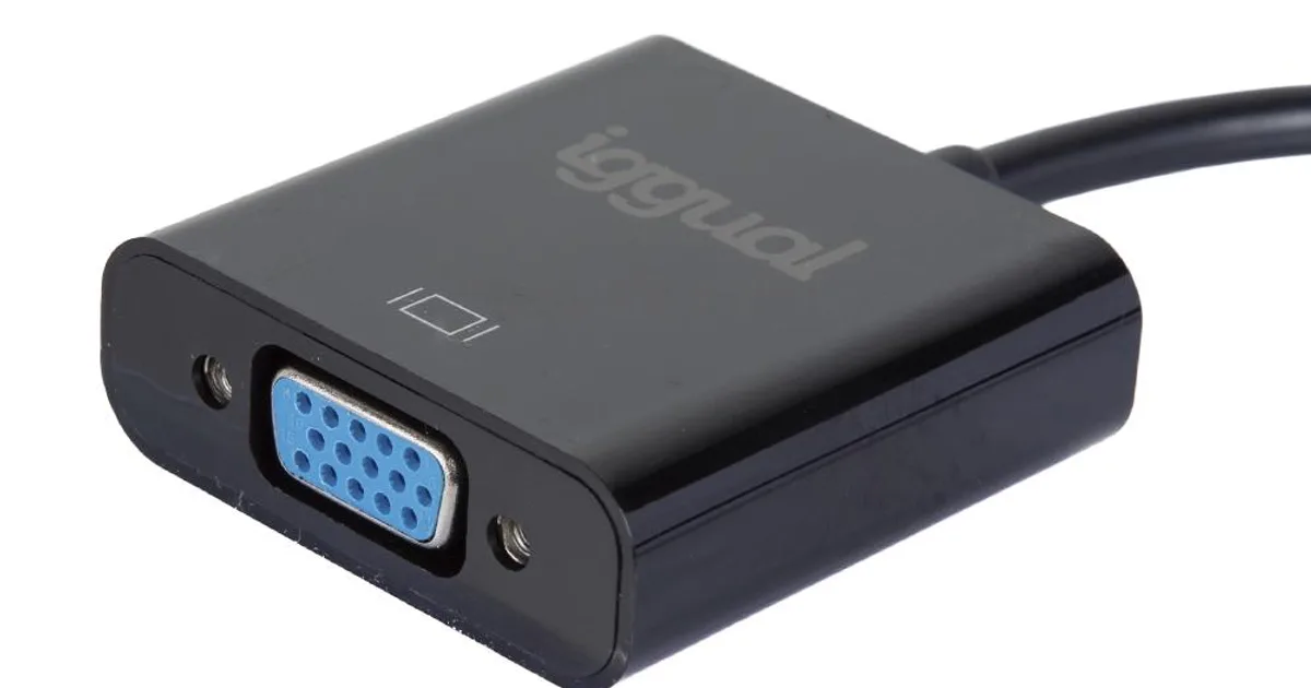 iggual Adaptador DisplayPort (M) a VGA (H) (3)