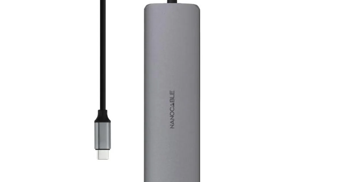 Nanocable Hub 8en1 USB-A+USB-C+HDMI+USB-C PD+Jack (2)