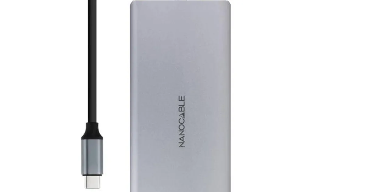 Nanocable Hub 12en1 USB-A/C+HDMI+DP+RJ45+TF+SD+AU (2)