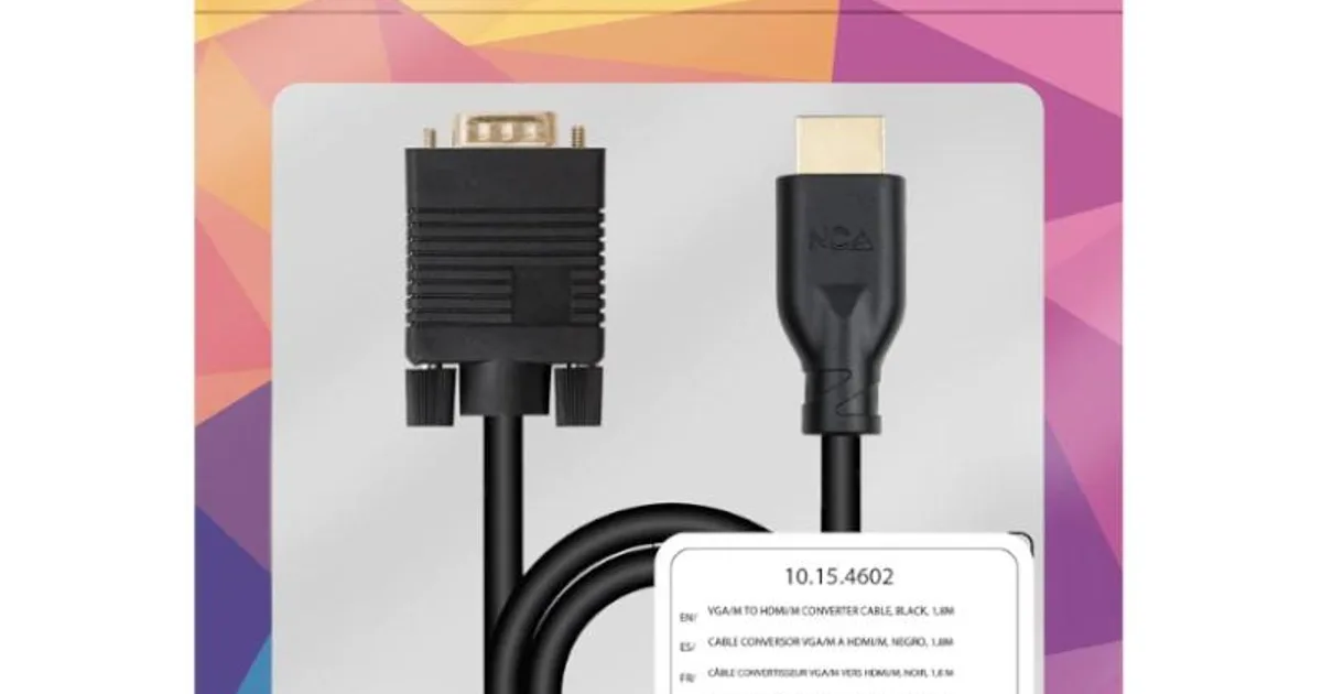 Nanocable Cable Conversor VGA a HDMI M-M 1,8 m (3)
