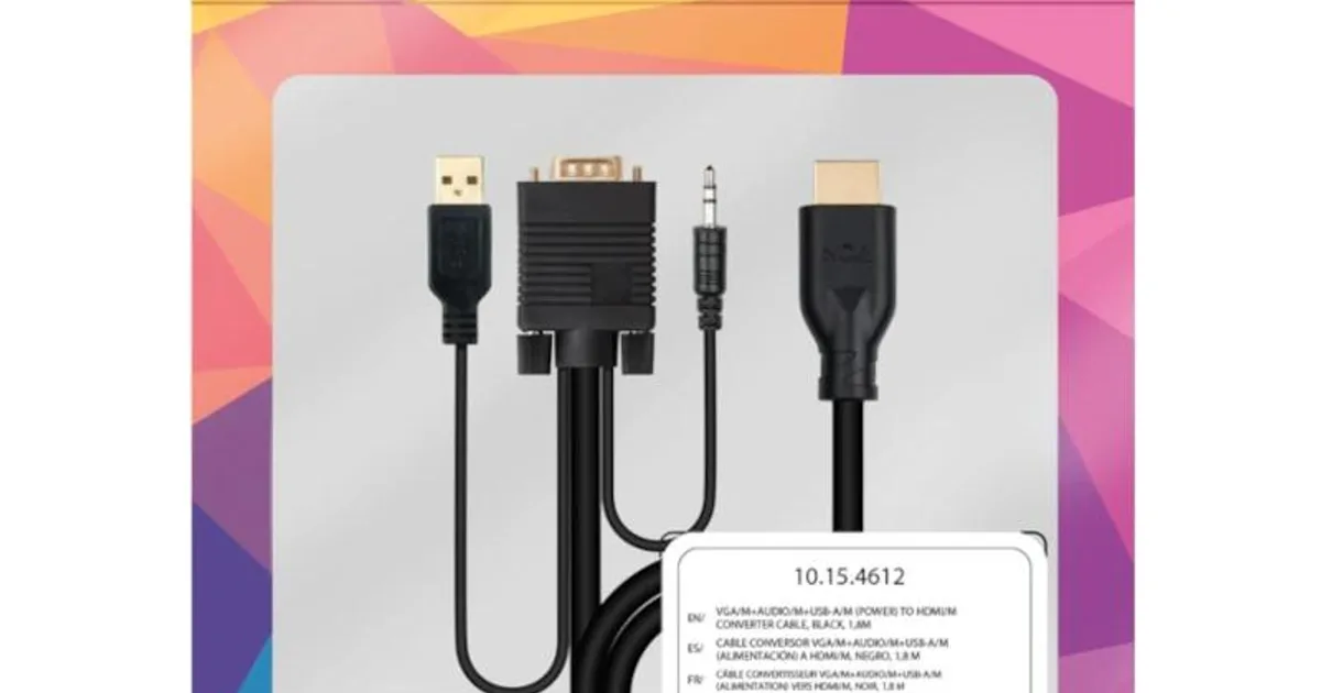 Nanocable Conversor VGA+Audio a HDMI M-M 1,8 m (3)