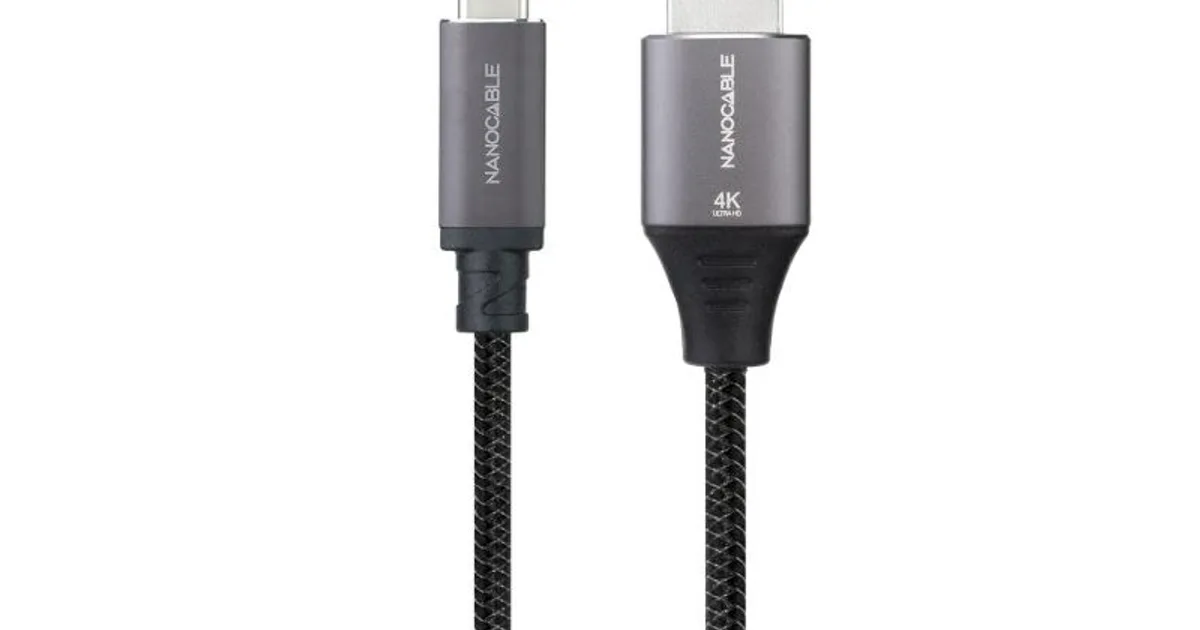 Nanocable Cable USB-C/M -HDMI/M 2.0 4K 60Hz 1.8M