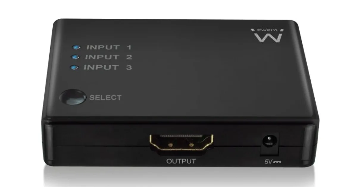EWENT EW3730 Switch HDMI 4K 3x1con mando distancia (2)