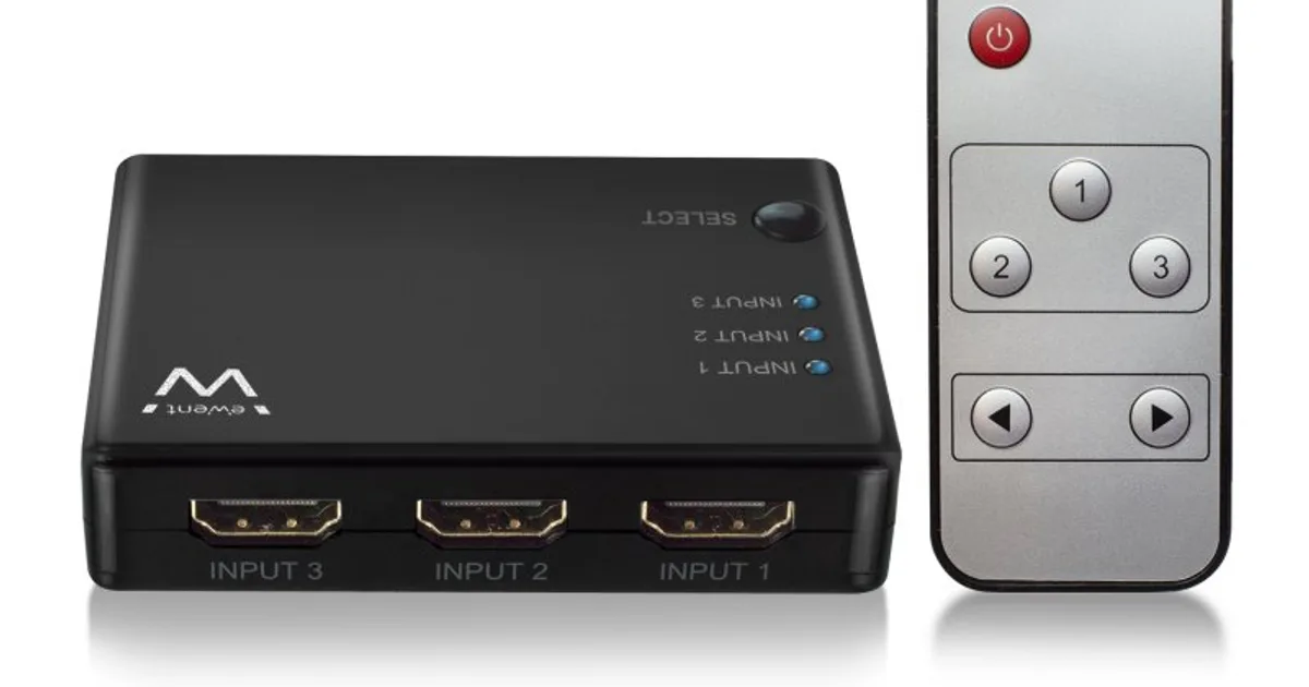 EWENT EW3730 Switch HDMI 4K 3x1con mando distancia (3)