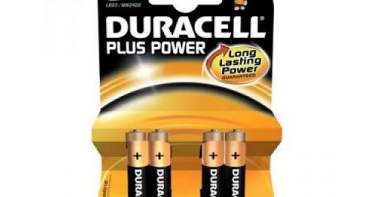 Duracell Pila Alcalina Plus Power LR3 AAA Pack-4