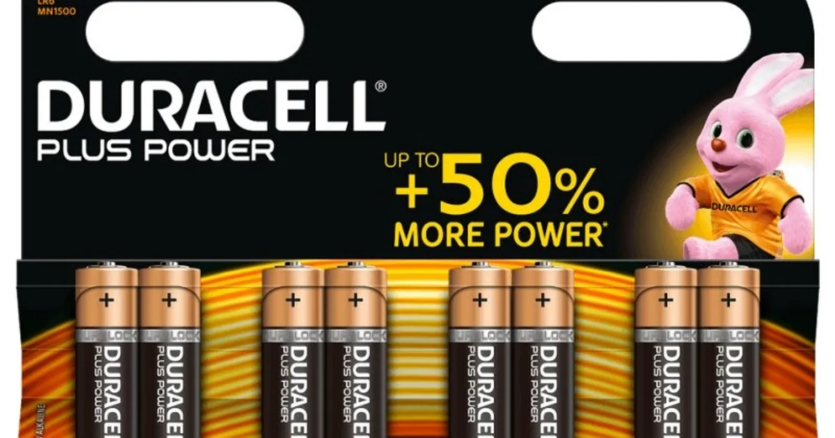 Duracell Plus Power Pila Alcalina AA LR6 Blister*8