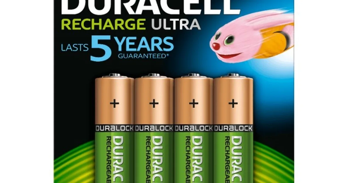 Duracell Pila Recargable HR6 AA 2500mAh Blister*4