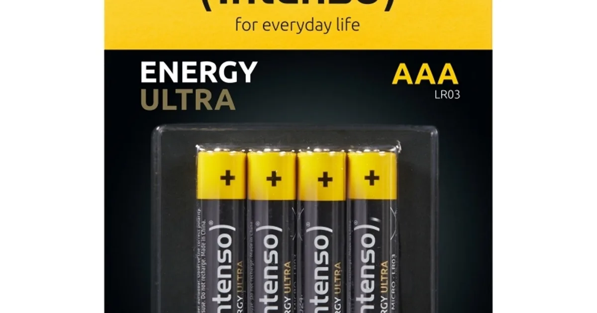 Intenso Pila Alcalina energy ultra AAALR03 Pack-4