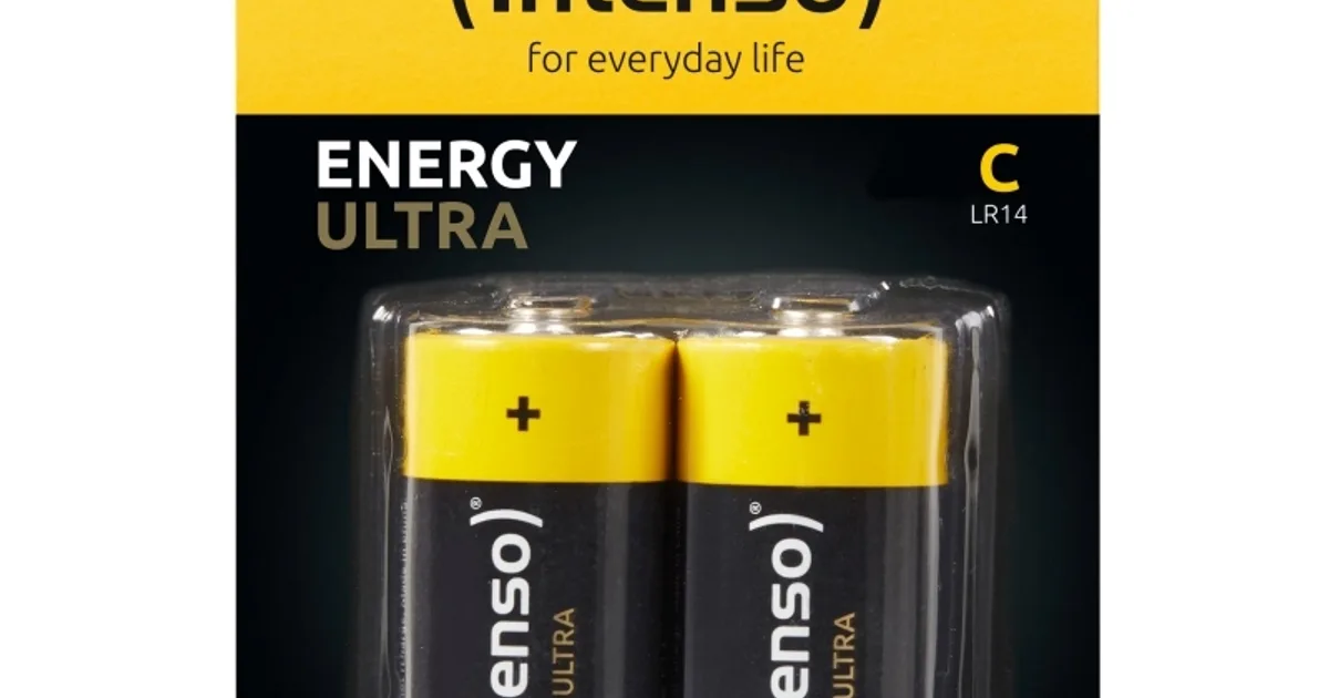 Intenso Pila Alcalina energy ultra CLR14 Pack-2
