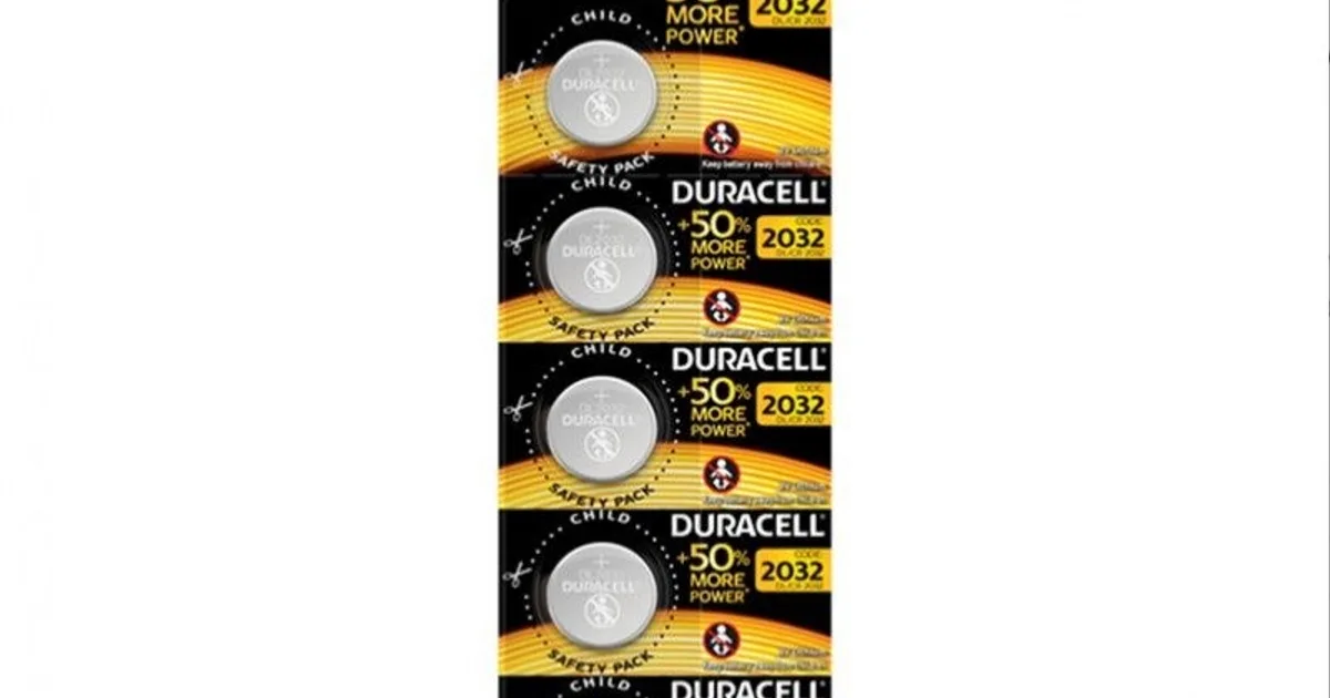 Duracell Pila Boton Litio CR2032 3V BLISTER*5