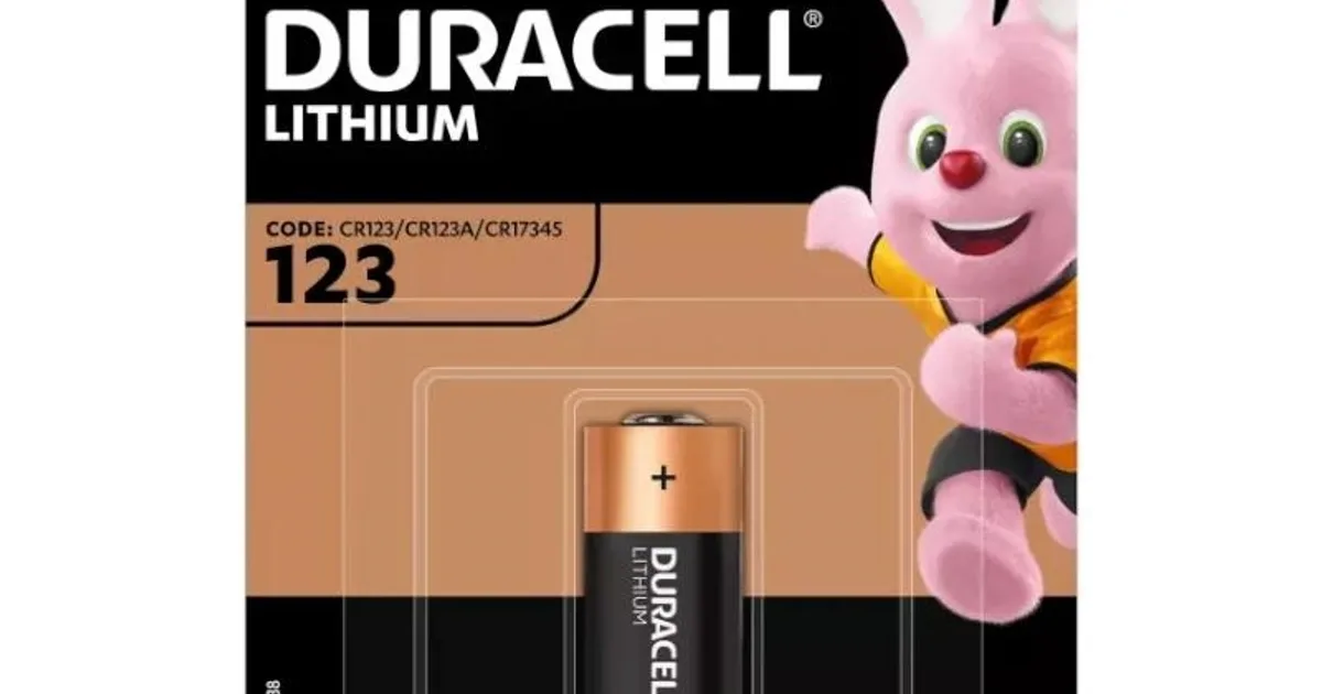Duracell Ultra Pila Litio CR123A 3V