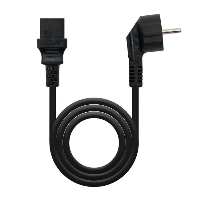 Nanocable Cable alim. CPU, CEE7/M-C13/H, negro, 5m