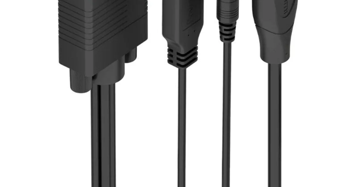 Aisens Cable Conversor SVGA y Audio a HDMI 1.5m