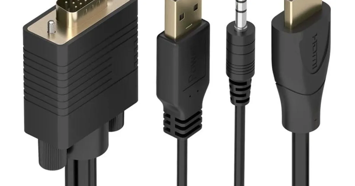 Aisens Cable Conversor HDMI a SVGA y Audio 1m
