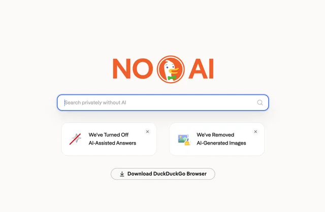 DuckDuckGo lanza extensiones "sin IA" para Chrome y Firefox