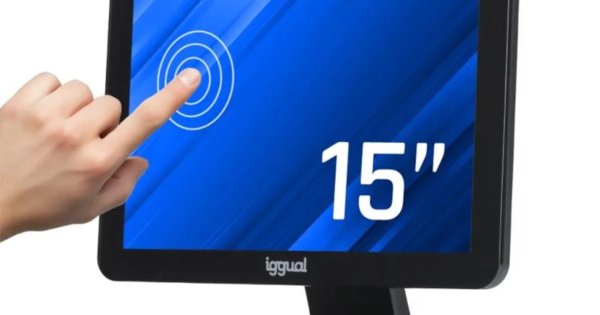 iggual Monitor táctil capacitivo 15" VGA HDMI USB (4)