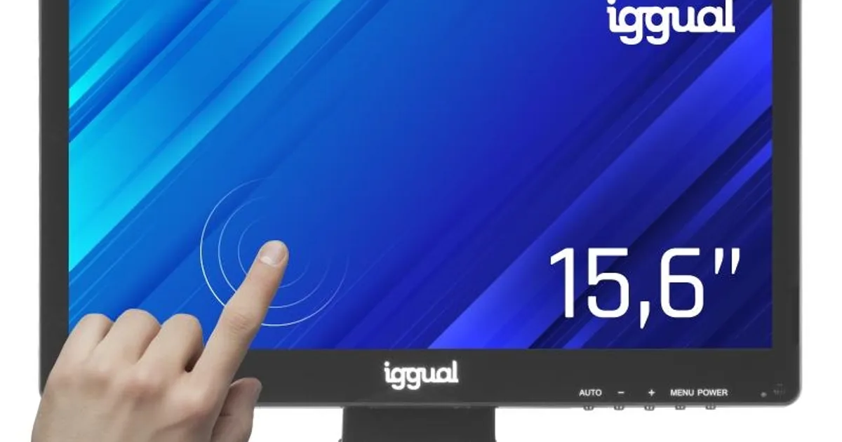 iggual Monitor táctil capacitivo 15,6" 16:9 HD+
