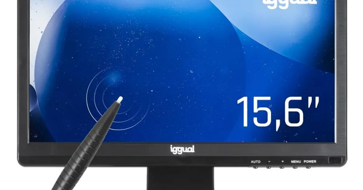 iggual Monitor táctil resistivo 15,6" 16:9 HD+