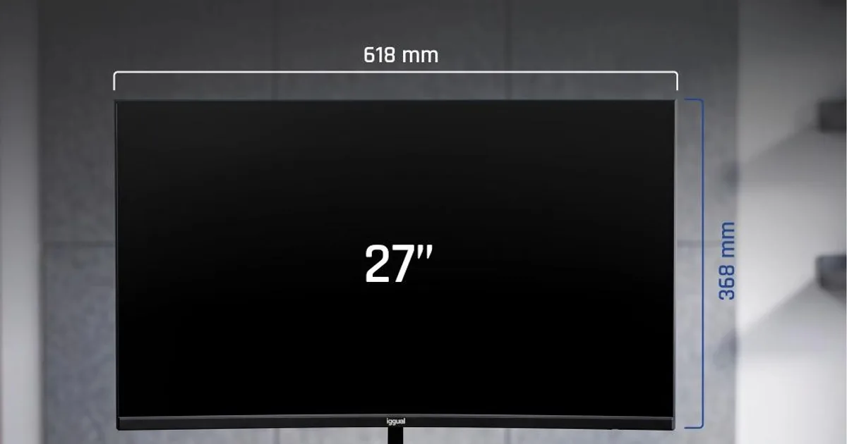 iggual Monitor 27" IPS 1ms FHD 120Hz VGA HDMI Slim (4)