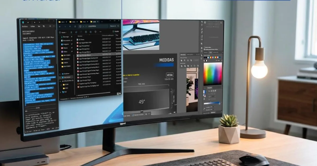 iggual Monitor 34" UWQHD 1ms 2DP 2HDMI MM AA Curvo (2)
