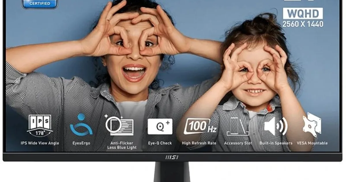 MSI MP275Q  Monitor 27" IPS WQHD100h VGA HDMI MM