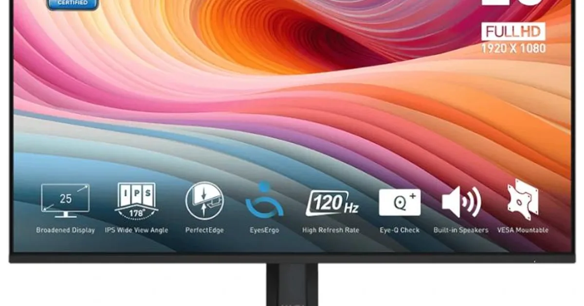 MSI MP251 E2 Monitor 24.5" IPS 120h VGA HDMI DP (3)