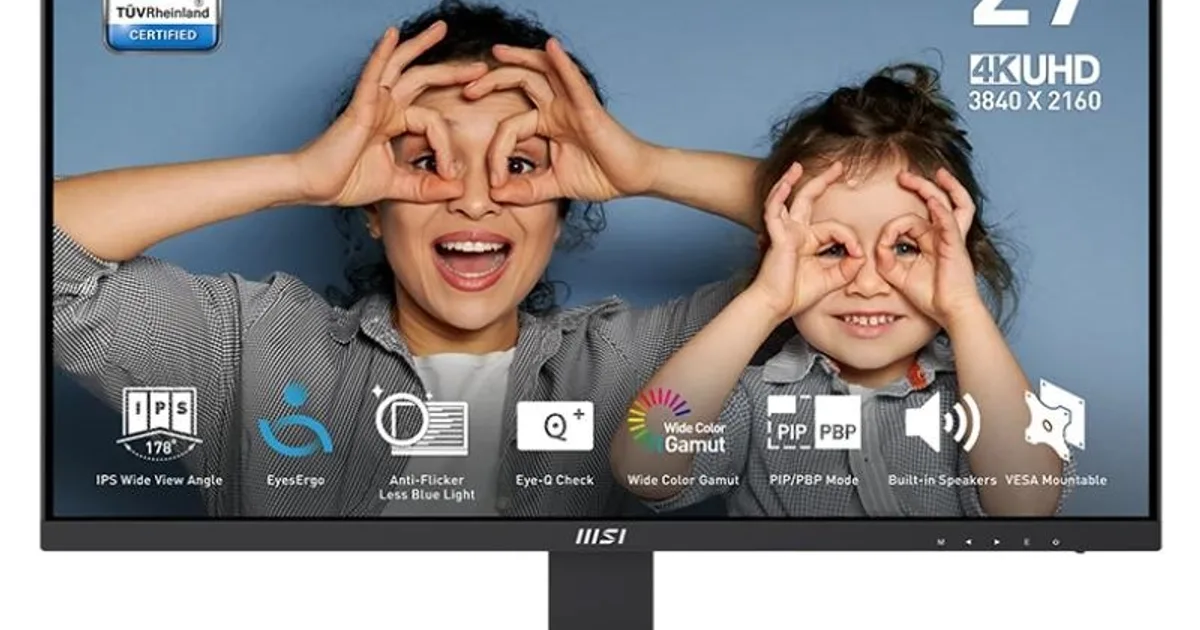 MSI MP273U Monitor 27" IPS 4K 2xHDMI DP MM
