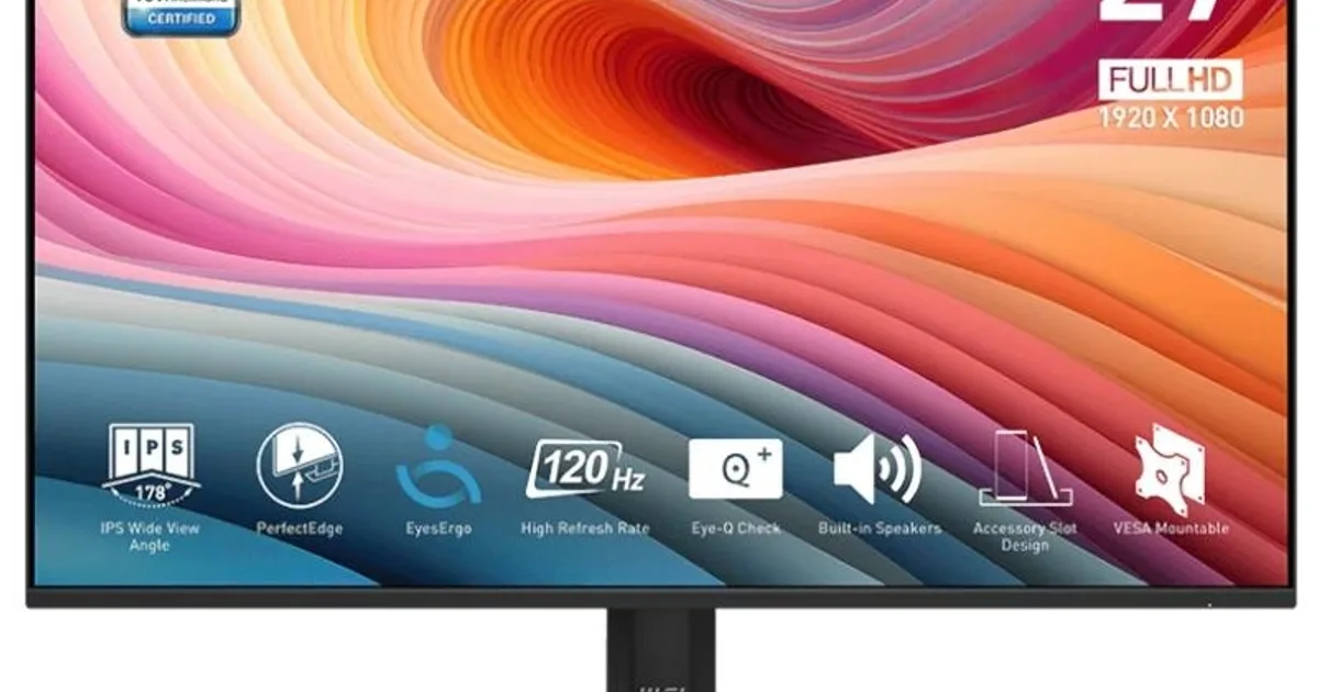 MSI MP275 E2 Monitor 27" IPS 120Hz VGA HDMI DP MM