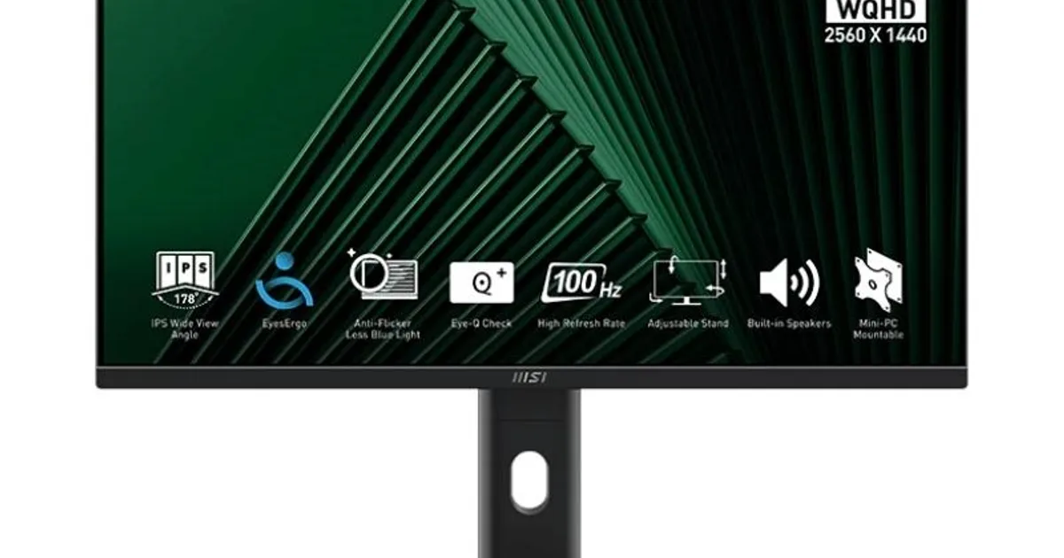 MSI MP275QPG Monitor 27"100h WQHD AA MM