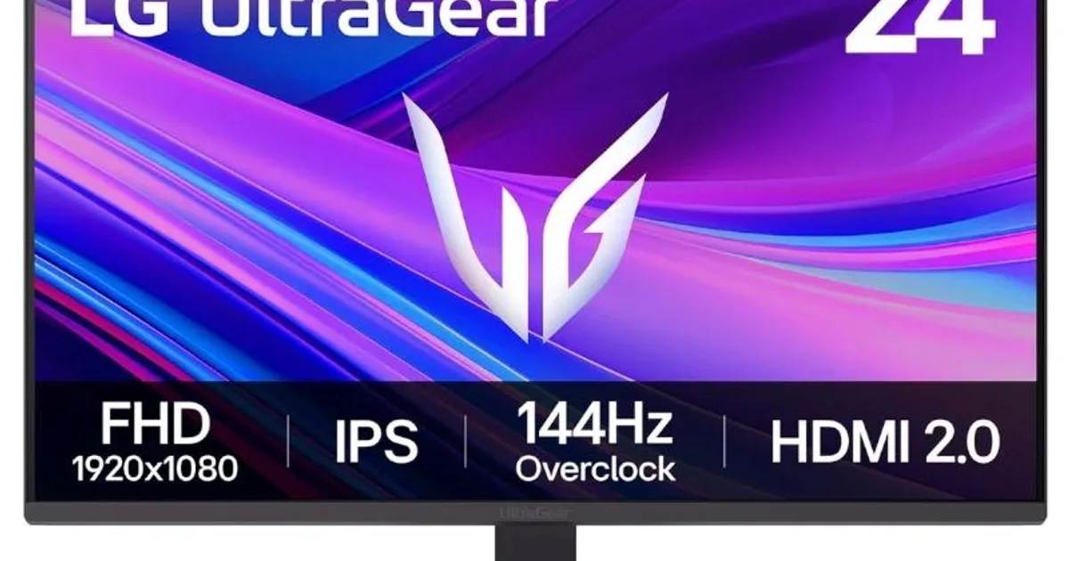 LG 24G411A-B Monitor 24" FHD IPS 144Hz 1ms Slim
