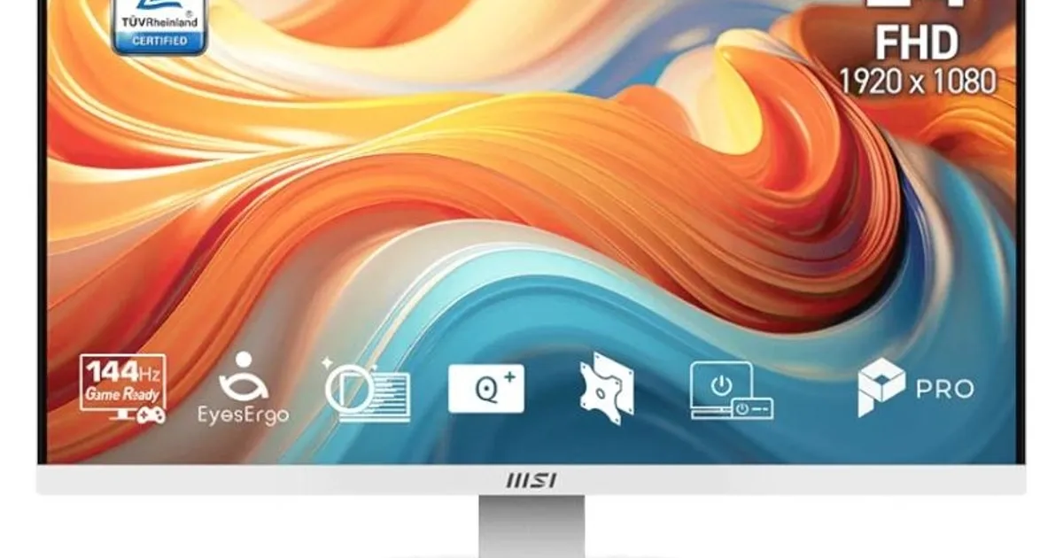 MSI MP241W E14V Monitor 23.8" 144Hz HDMI DP bl
